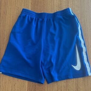 Nike Dri-FIT Blue Shorts with White Logo
